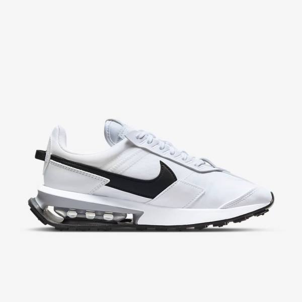 White / Metal Silver / Black Nike Air Max Pre-Day Women's Sneakers | NK049GTY