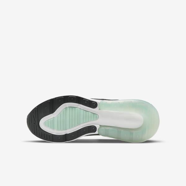 White / Mint / Black Nike Air Max 270 Older Kids' Sneakers | NK927ZAE