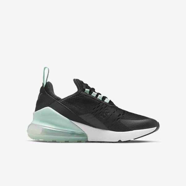 White / Mint / Black Nike Air Max 270 Older Kids' Sneakers | NK927ZAE