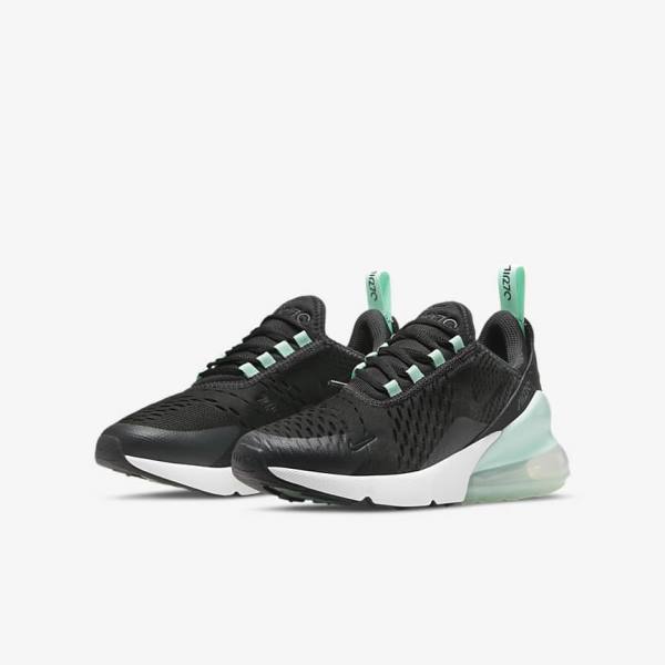 White / Mint / Black Nike Air Max 270 Older Kids' Sneakers | NK927ZAE