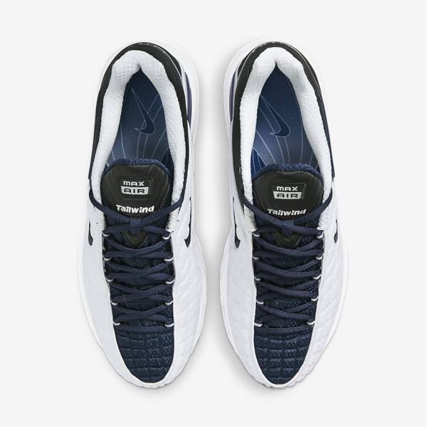 White / Navy / Black / Navy Nike Air Max Tailwind V SP Men's Sneakers | NK146HVK