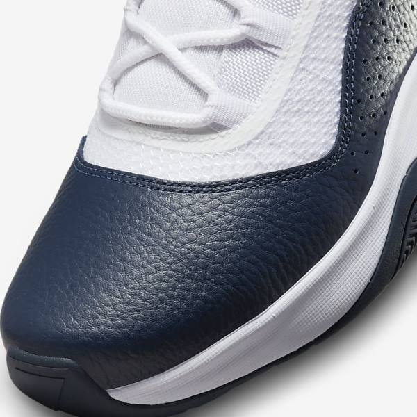 White / Navy Nike Air Jordan 11 CMFT Low Men's Jordan Shoes | NK352DMC