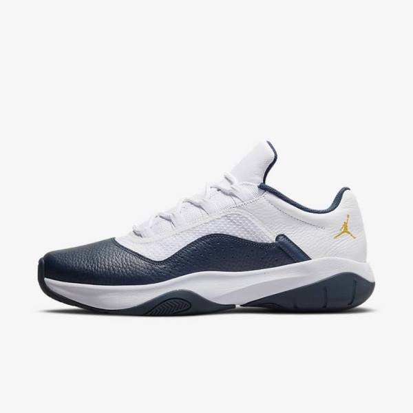 White / Navy Nike Air Jordan 11 CMFT Low Men\'s Jordan Shoes | NK352DMC