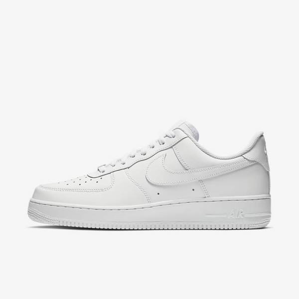 White Nike Air Force 1 07 Men\'s Sneakers | NK456EOH