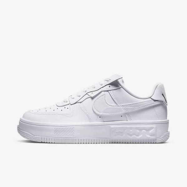 White Nike Air Force 1 Fontanka Women\'s Sneakers | NK910FJG