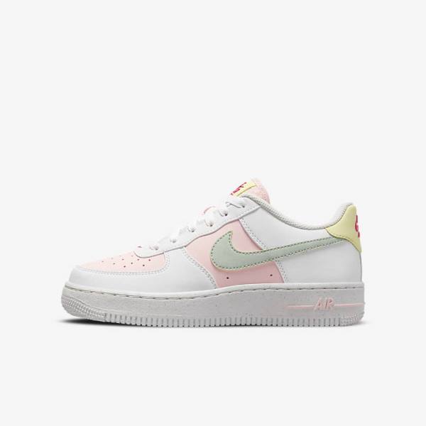 White Nike Air Force 1 Impact Older Kids\' Sneakers | NK028FBP