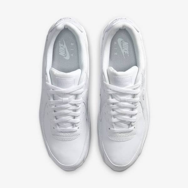 White Nike Air Max 90 LTR Men's Sneakers | NK891RJK