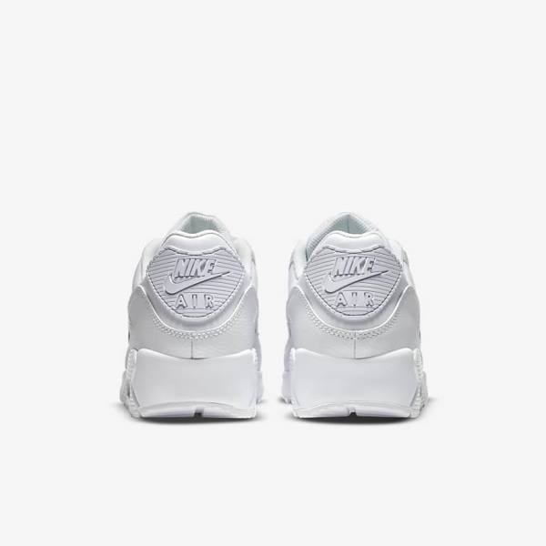 White Nike Air Max 90 LTR Men's Sneakers | NK891RJK