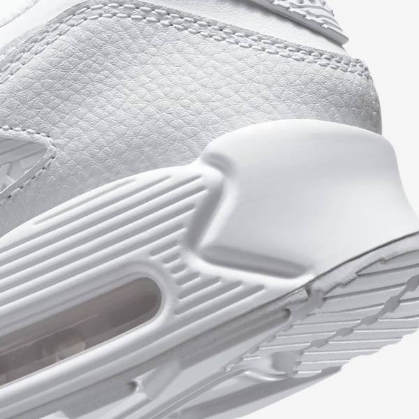 White Nike Air Max 90 LTR Men's Sneakers | NK891RJK