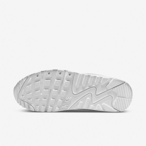 White Nike Air Max 90 Women's Sneakers | NK564ULB