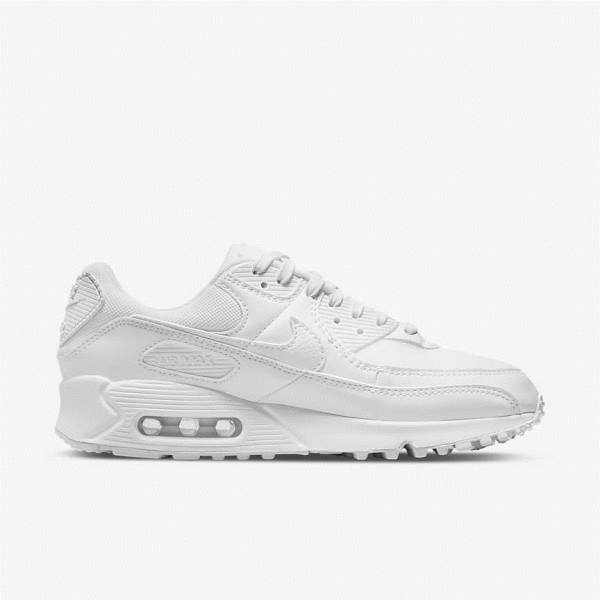 White Nike Air Max 90 Women's Sneakers | NK564ULB