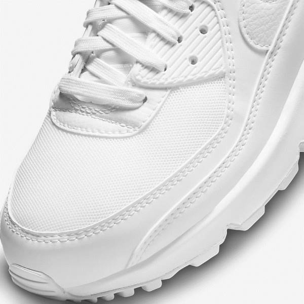 White Nike Air Max 90 Women's Sneakers | NK564ULB