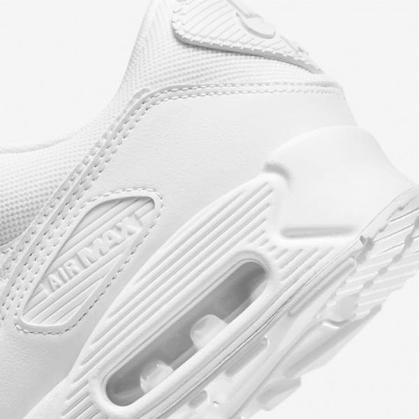 White Nike Air Max 90 Women's Sneakers | NK564ULB