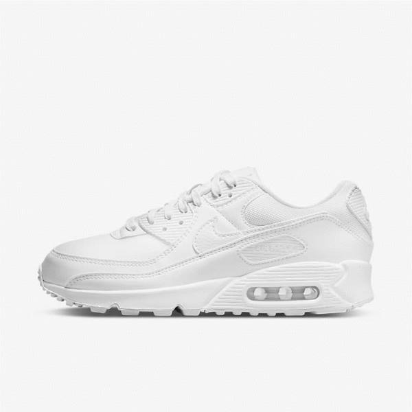 White Nike Air Max 90 Women\'s Sneakers | NK564ULB