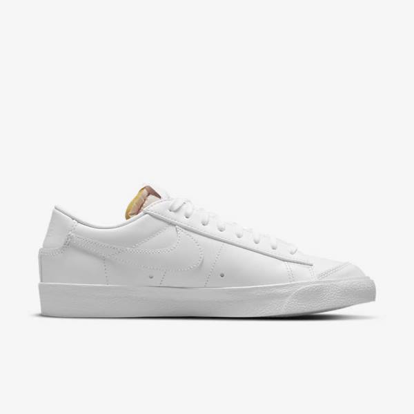 White Nike Blazer Low 77 Women's Sneakers | NK852NDK