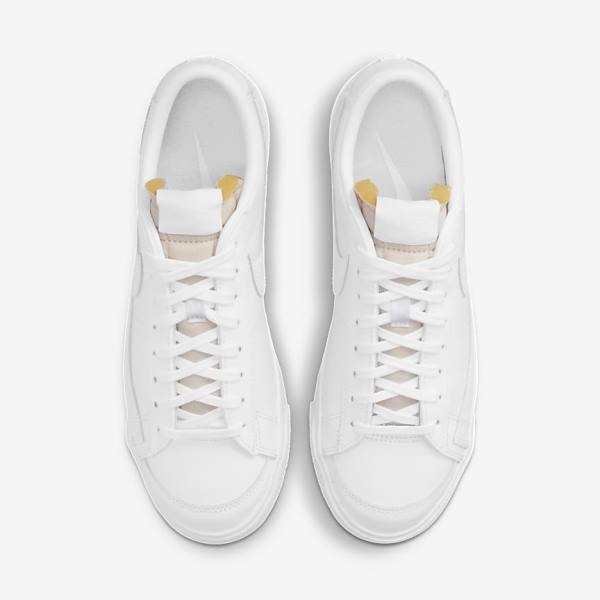 White Nike Blazer Low 77 Women's Sneakers | NK852NDK