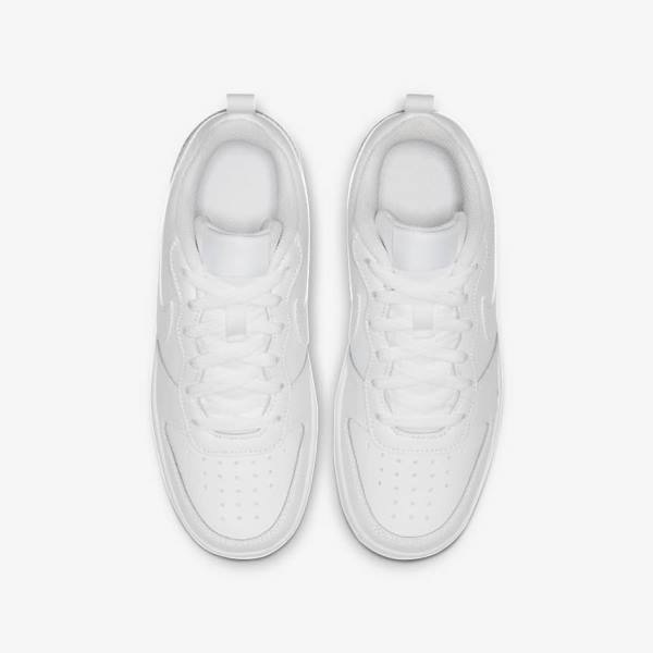 White Nike Court Borough Low 2 Older Kids' Sneakers | NK758JGO