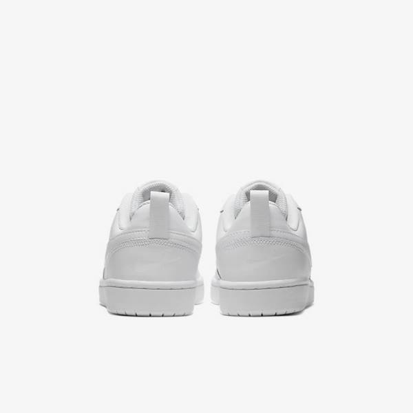 White Nike Court Borough Low 2 Older Kids' Sneakers | NK758JGO