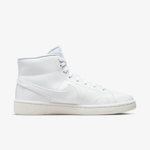 White Nike Court Royale 2 Mid Women's Sneakers | NK792GPM