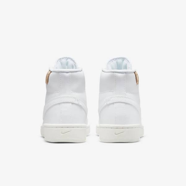 White Nike Court Royale 2 Mid Women's Sneakers | NK792GPM