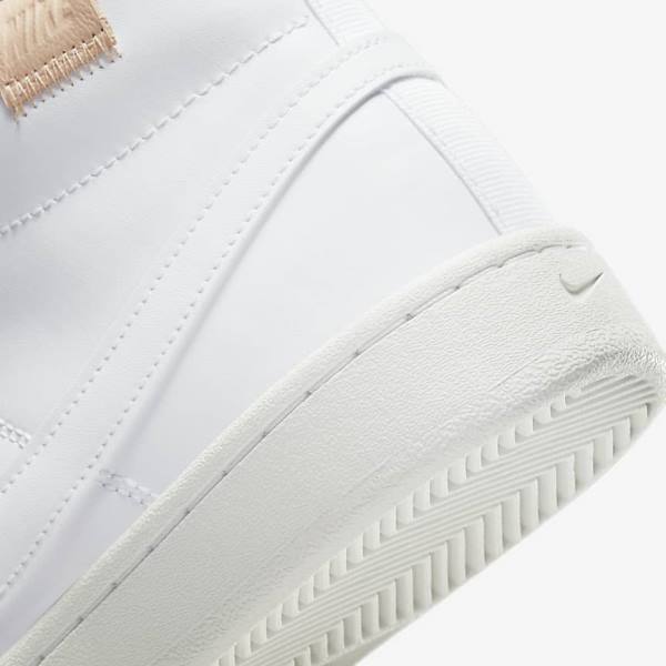 White Nike Court Royale 2 Mid Women's Sneakers | NK792GPM