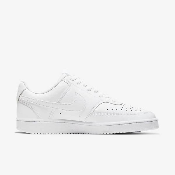 White Nike Court Vision Low Women's Sneakers | NK836IJT