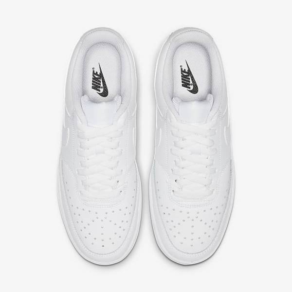 White Nike Court Vision Low Women's Sneakers | NK836IJT