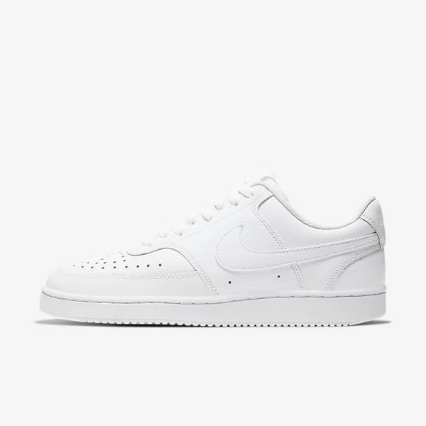 White Nike Court Vision Low Women\'s Sneakers | NK836IJT