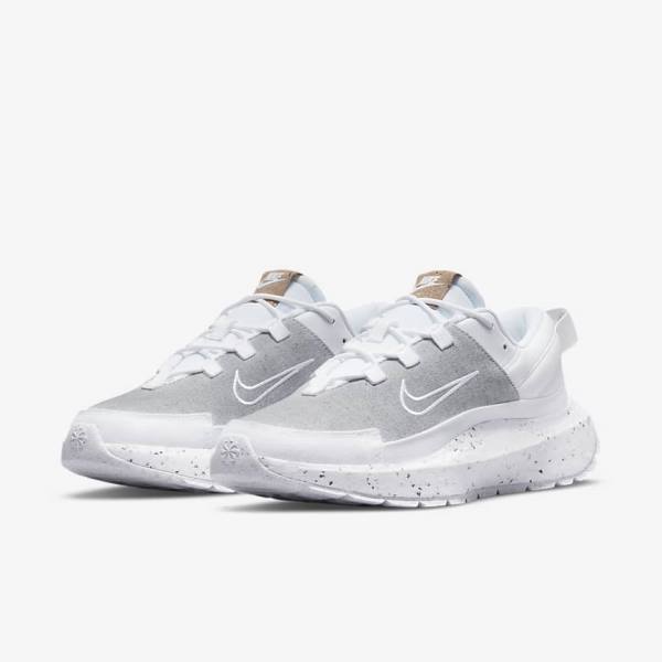 White Nike Crater Remixa Women's Sneakers | NK905EFR