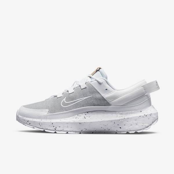 White Nike Crater Remixa Women\'s Sneakers | NK905EFR