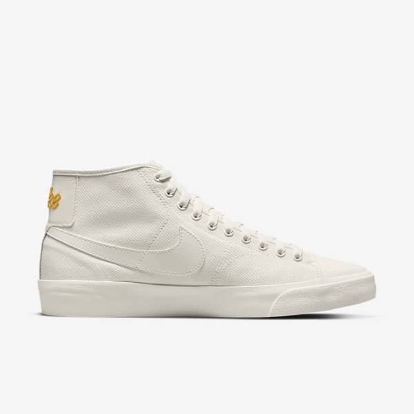 White Nike SB BLZR Court Mid Premium Men's Skate Shoes | NK051CEB