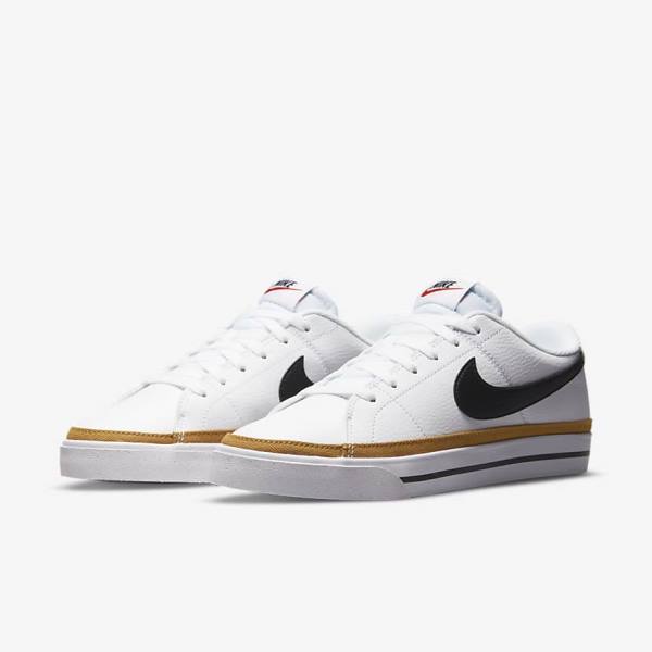 White / Orange / Black Nike Court Legacy Next Nature Women's Sneakers | NK452GET