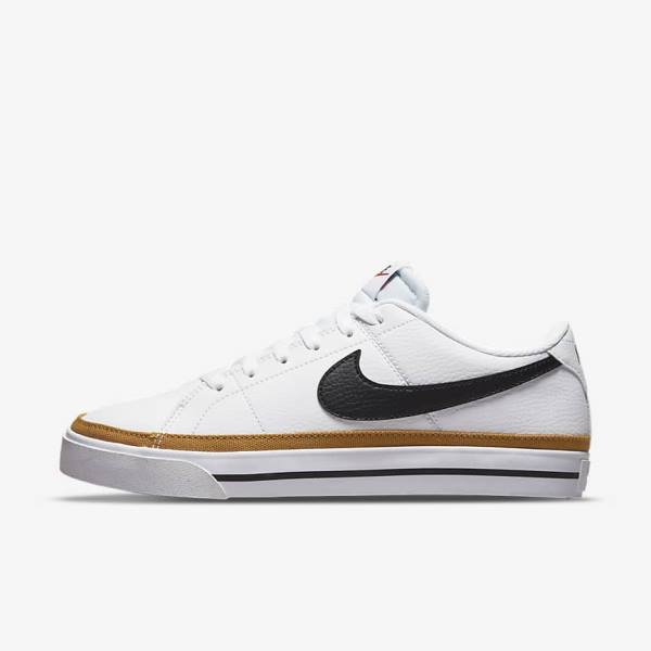 White / Orange / Black Nike Court Legacy Next Nature Women\'s Sneakers | NK452GET