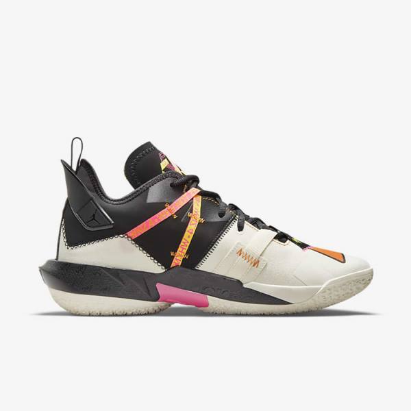 White / Orange / Black Nike Jordan Why Not Zer0.4 Men's Jordan Shoes | NK860FTJ