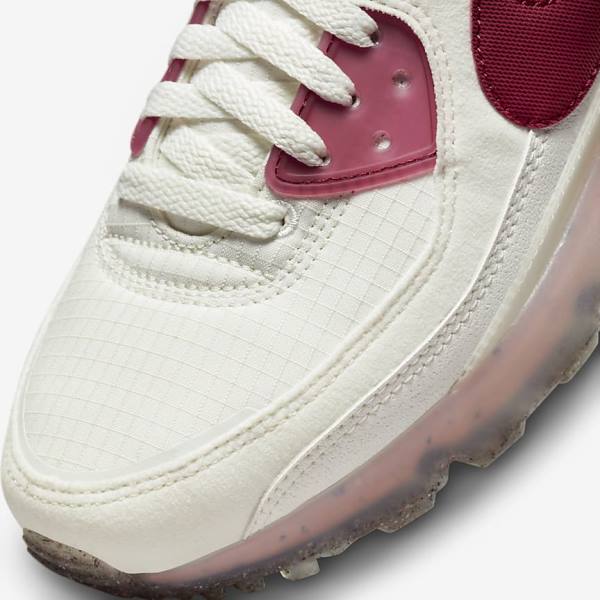 White / Pink / Burgundy Nike Air Max Terrascape 90 Women's Sneakers | NK015JMG