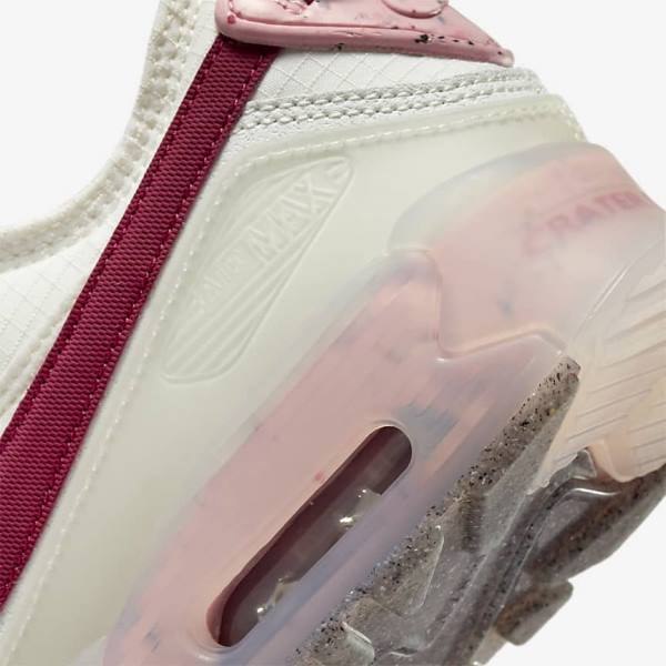 White / Pink / Burgundy Nike Air Max Terrascape 90 Women's Sneakers | NK015JMG