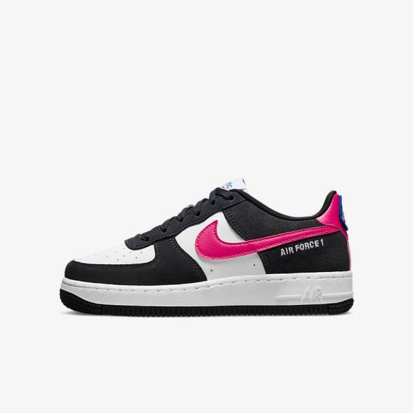 White / Pink Nike Air Force 1 LV8 Older Kids\' Sneakers | NK905XQY