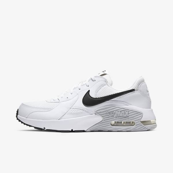 White / Platinum / Black Nike Air Max Excee Men\'s Sneakers | NK514QBF