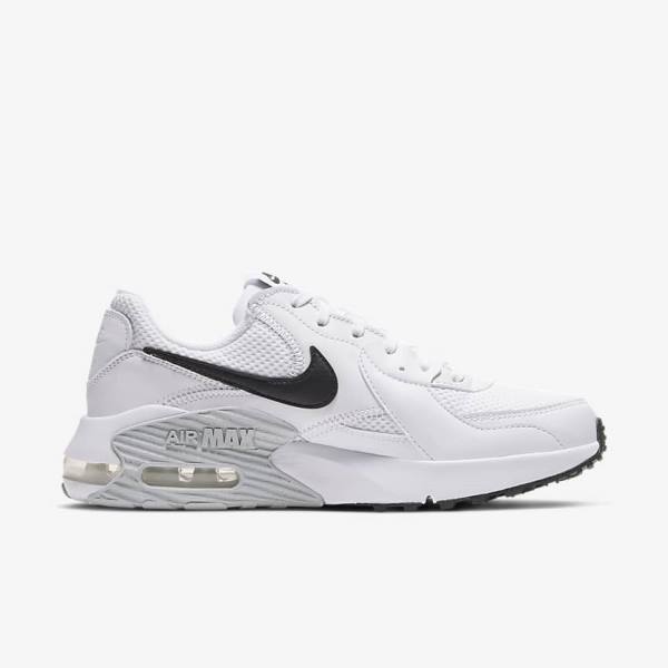 White / Platinum / Black Nike Air Max Excee Women's Sneakers | NK648MTL