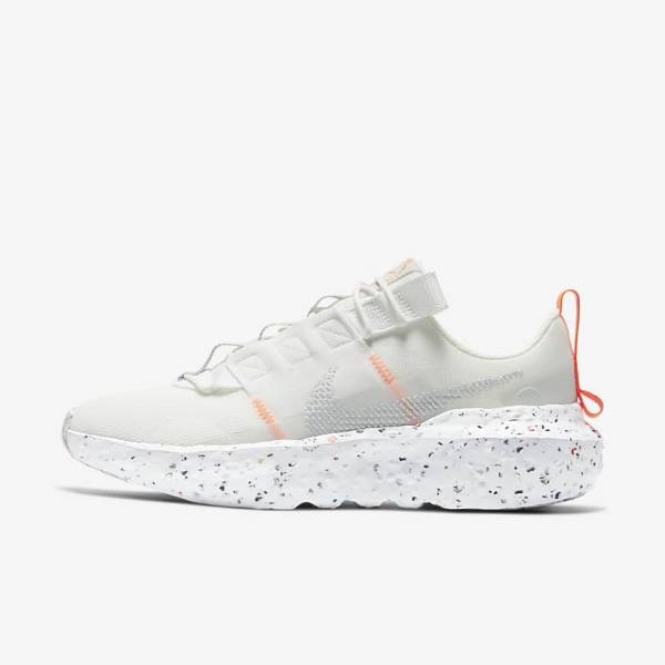 White / Platinum / Grey Nike Crater Impact Women\'s Sneakers | NK895YNO