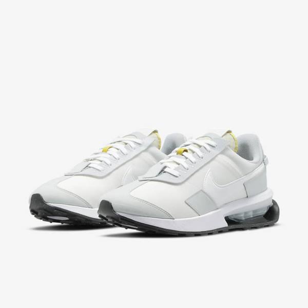 White / Platinum / Grey / White Nike Air Max Pre-Day Men's Sneakers | NK568CNQ