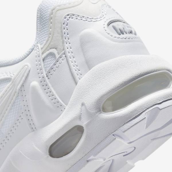 White / Platinum / Metal Silver / White Nike Air Max 96 2 Women's Sneakers | NK253BPF