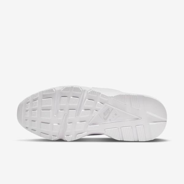 White / Platinum Nike Air Huarache Women's Sneakers | NK153QXY