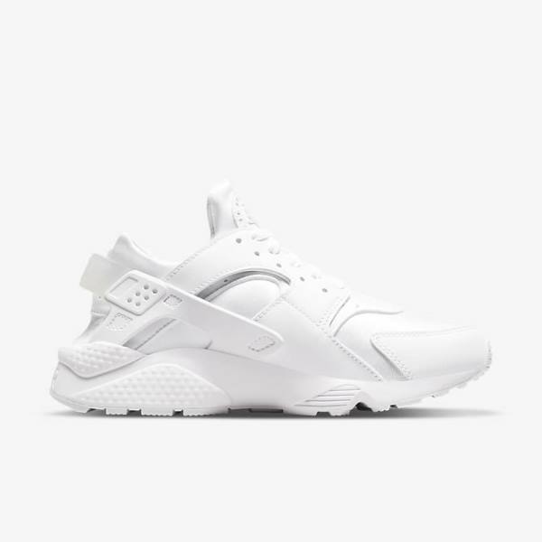 White / Platinum Nike Air Huarache Women's Sneakers | NK153QXY