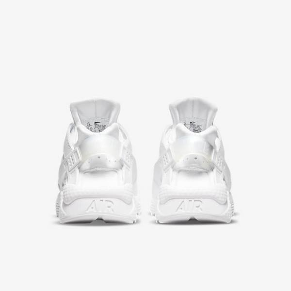 White / Platinum Nike Air Huarache Women's Sneakers | NK153QXY