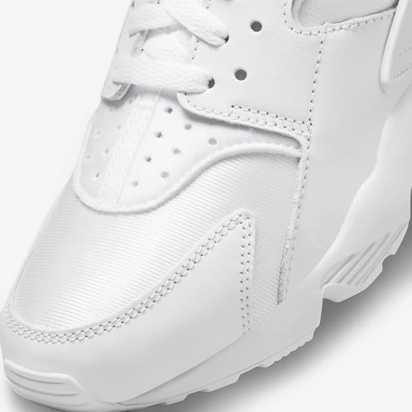 White / Platinum Nike Air Huarache Women's Sneakers | NK153QXY