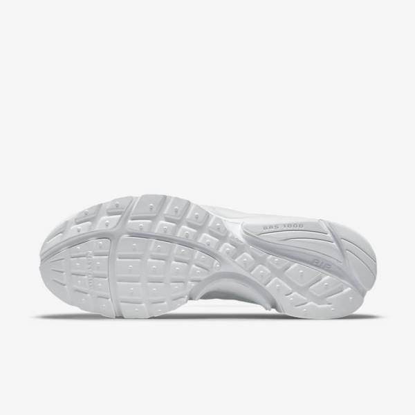 White / Platinum Nike Air Presto Men's Sneakers | NK386YVJ