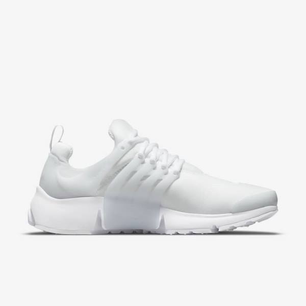 White / Platinum Nike Air Presto Men's Sneakers | NK386YVJ