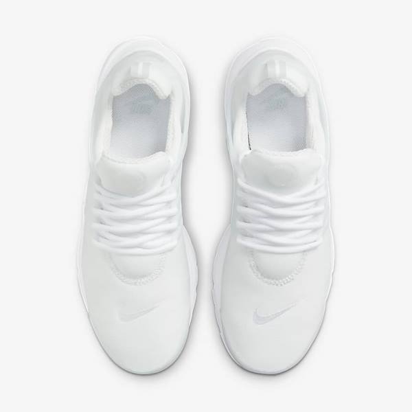 White / Platinum Nike Air Presto Men's Sneakers | NK386YVJ