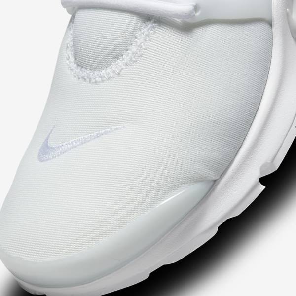 White / Platinum Nike Air Presto Men's Sneakers | NK386YVJ